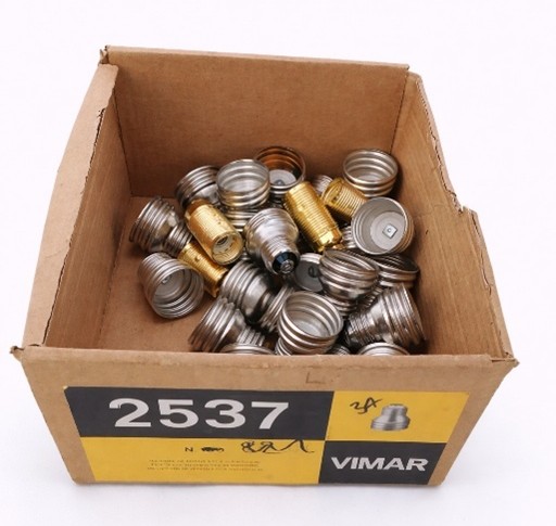 lotto-riduttori-portalampada-e27-e14-vimar-metallo